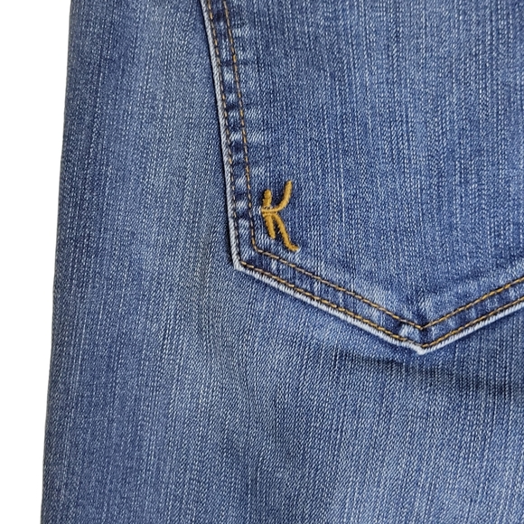 Kut from the Kloth Straight Leg Jeans Mid Rise 4 Womens Blue Stretch KP782MA2 - Picture 12 of 13